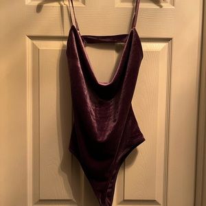 Velvet bodysuit